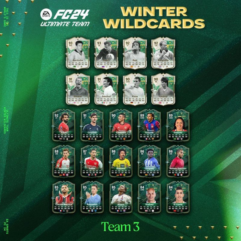 FC 24 – LES WINTER WILDCARDS EQUIPE 3